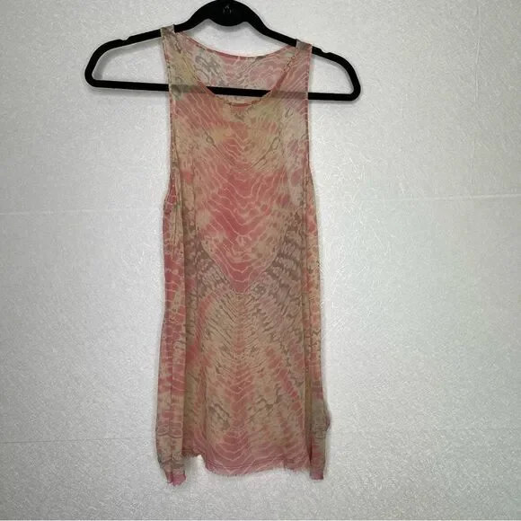 Raquel Allegra Tie Dye Silk Tank M - Picture 2 of 6